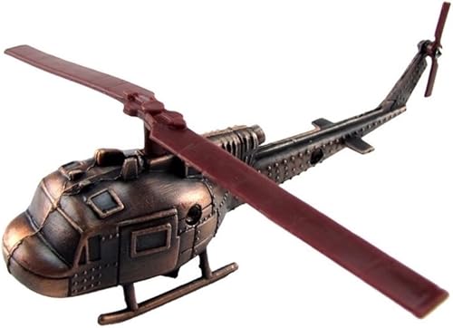 Treasure Gurus Metal UH-1A Helicóptero Miniatura Réplica Die Cast Sacapuntas