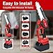 Mini Chainsaw for Milwaukee 18V Battery, 6 Inch Cordless Chainsaw Electric,1 Replacement Chain with Safety Lock, Hand Brushless Chain Saw Tool for Pole Pruner, Wood Cutting (MWQDJ)