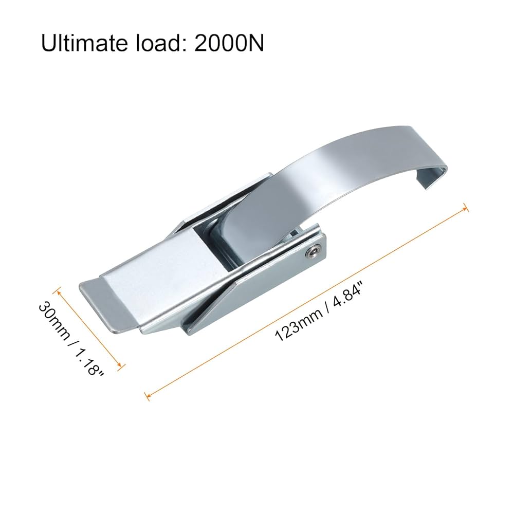 Sourcing Map 2Pcs Draw Toggle Latch 4.84-inch SUS304 Stainless Steel
