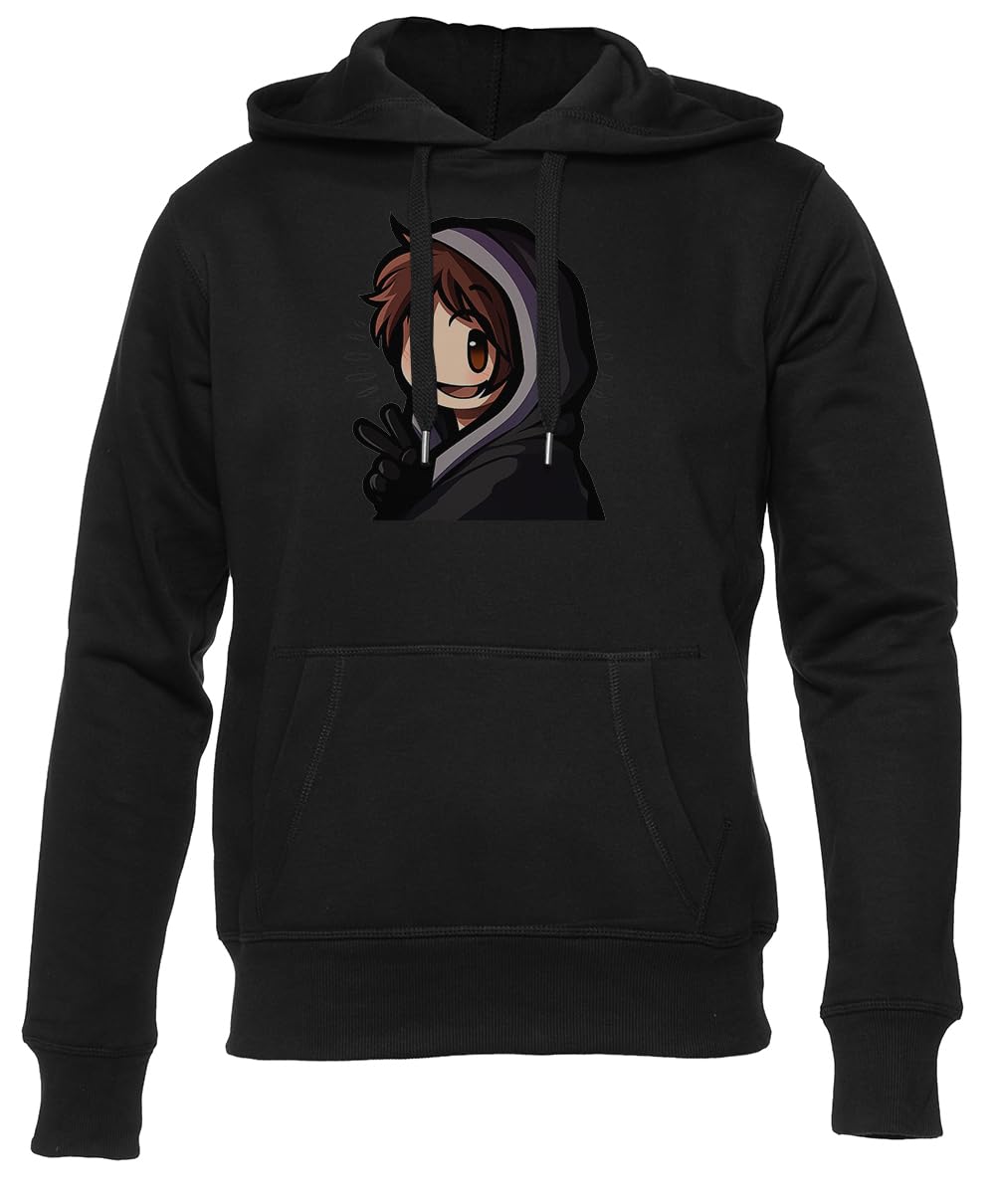 Newtee Tomiix Sudadera Unisex Negra para Hombre y Mujer Unisex Black Hoodie Men Women