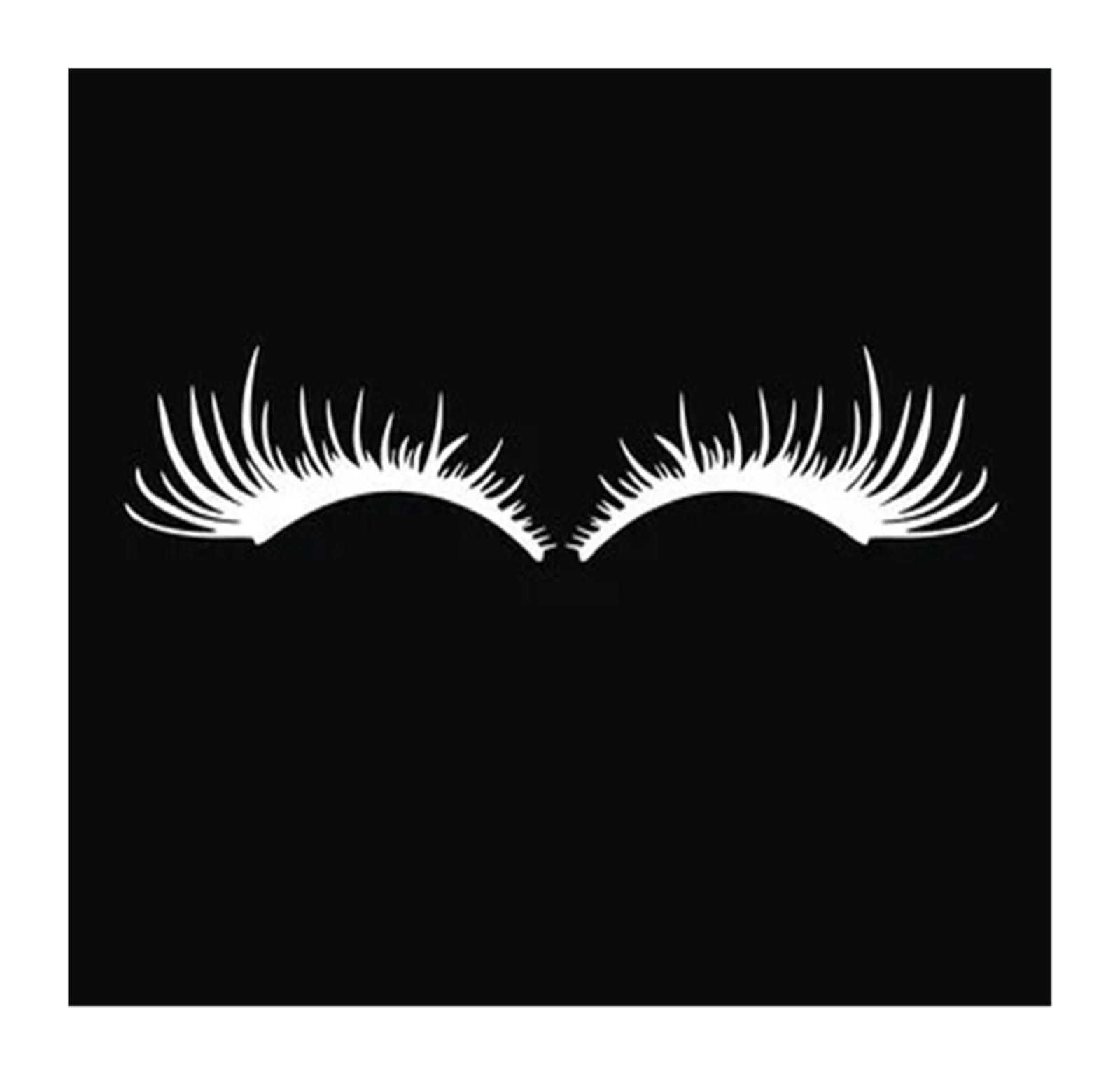 Car Eyelashes A Pair of Eyebrow Stickers for Car Headlights Sexy Eyelash Stickers for Car Headlights Decoration Headlight Eyebrows(Eyelash White)