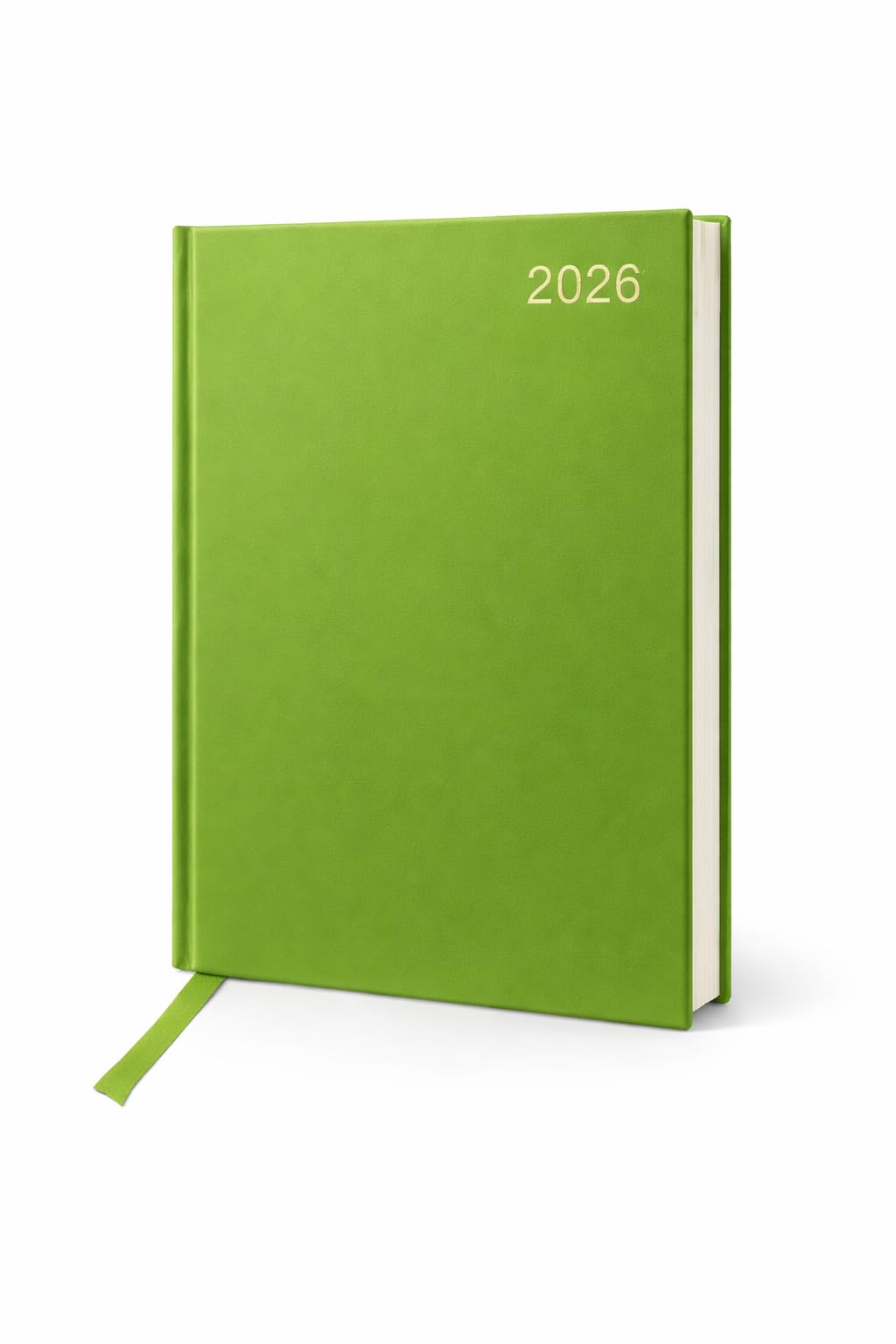 Top Sale 2026 A4 Week To View Diary Hardcover Planner Lime Green Weekly Organiser Casebound With Ribbon Marker Professional Journal โ image 1
