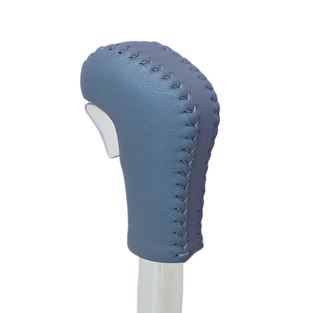 HYASDBWE Leather Gear Shift Knob Trim Non-Slip Cover for Porsche Cayenne 2010-2017 Gear Shift Cover Gear Shifter Parts(Blue)