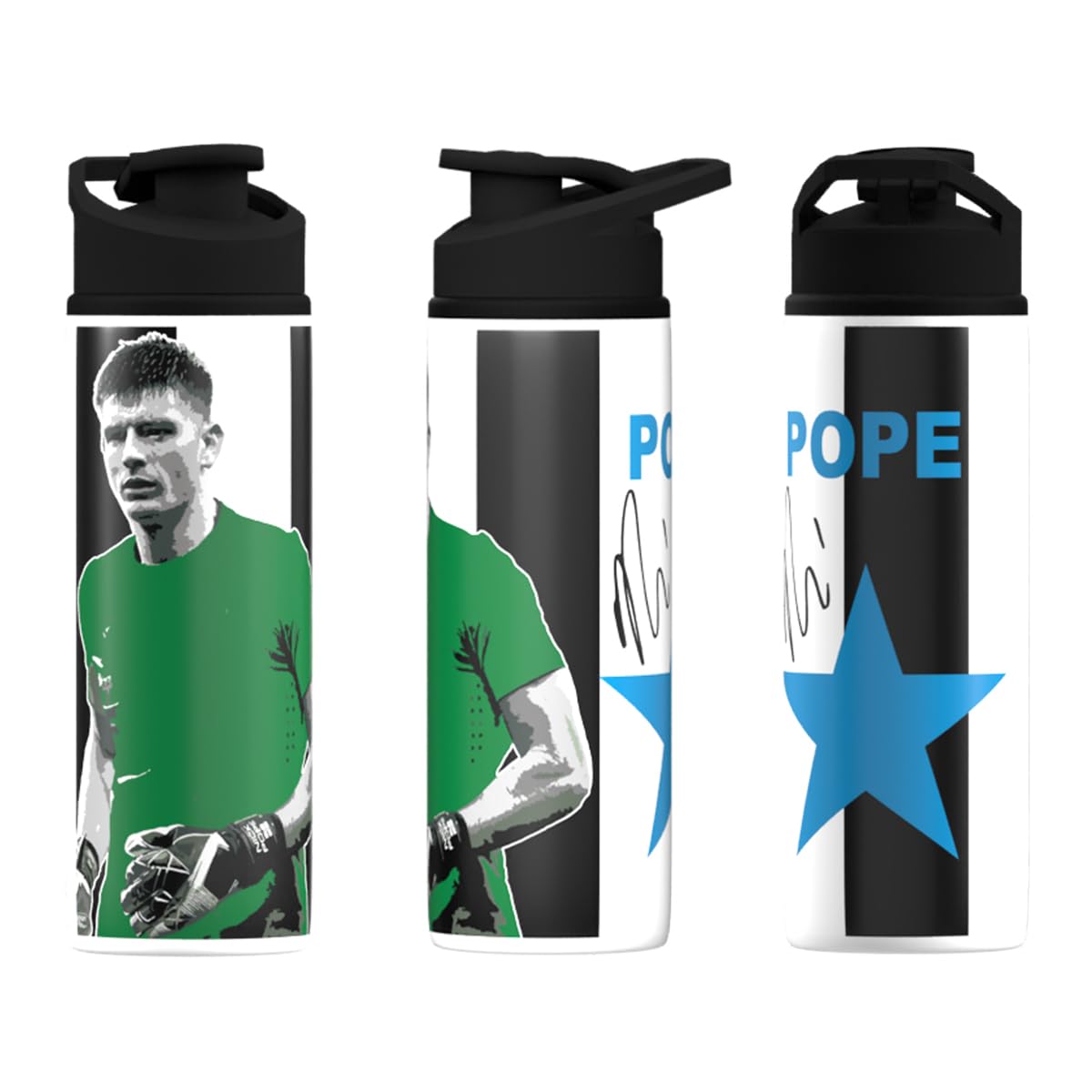 Partisan Newcastle Nick Pope Water Bottle Aluminium 750ml – Football Fan Gift
