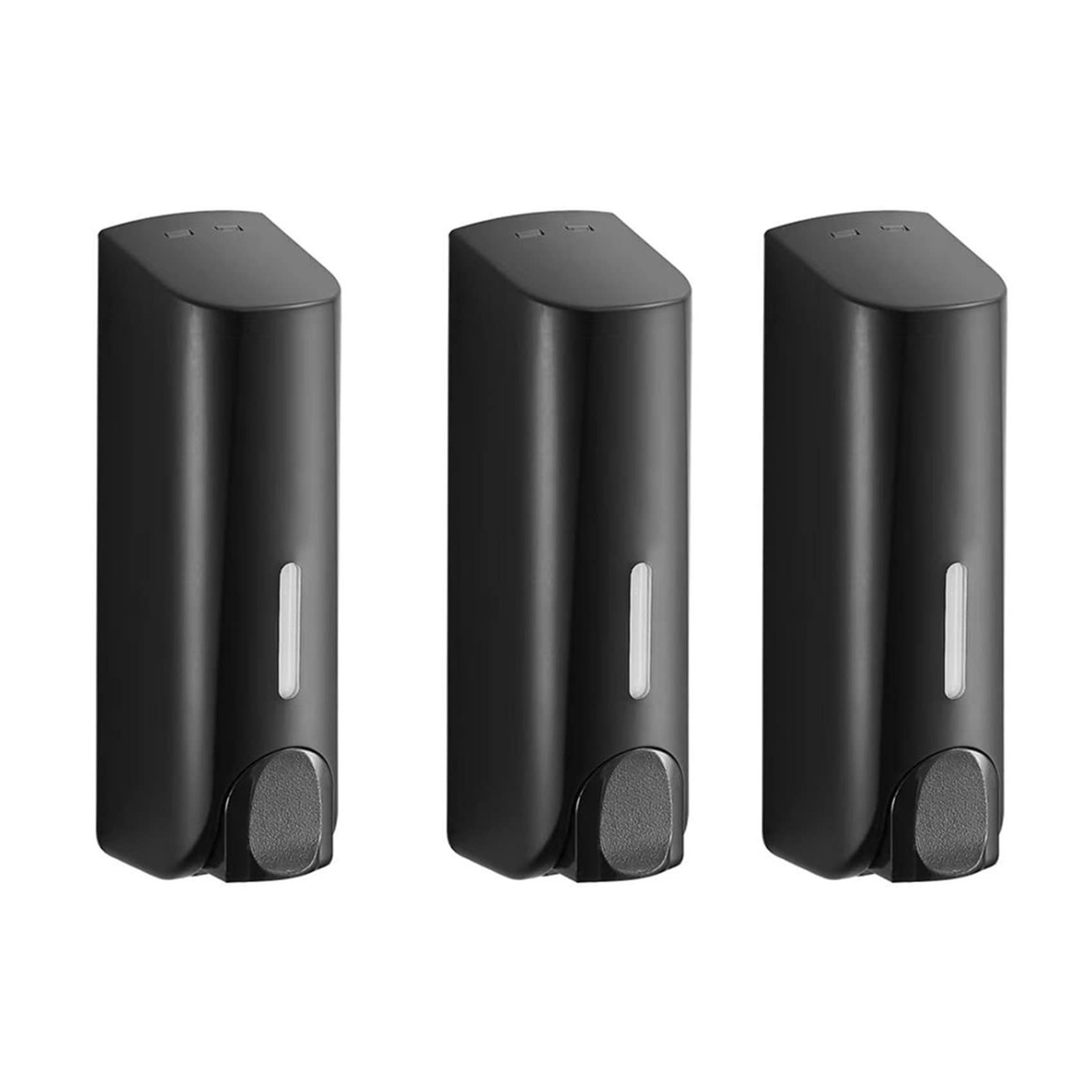 Hndhbfgrt 3X 350Ml Soap Dispenser Wall Mounted Manual Soap Dispenser Bathroom Shower Gel Liquid Shampoo Dispenser Holder