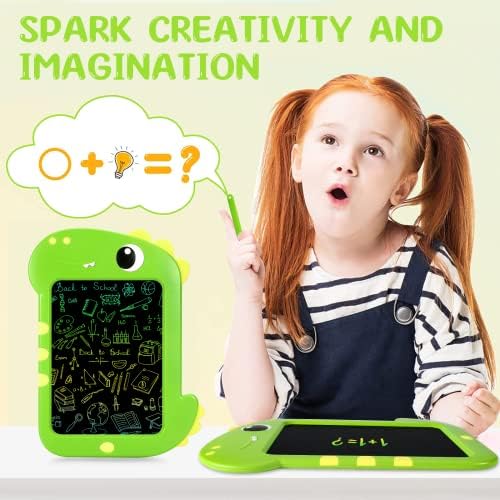 Toddler Toys for 2 3 4 5 6 Year Old Boys Girls,LCD Writing Tablet Kids Toys Doodle Scribbler Board, Dinosaur Toys Drawing Pad Learning Educational Toys Birthday for Boy Girl (Green)