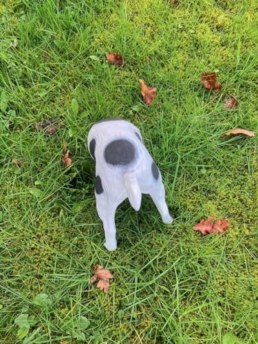 Hund Grabend Buddelnder halber Gartenfigur schwarz Figur Garten u. innen Deko