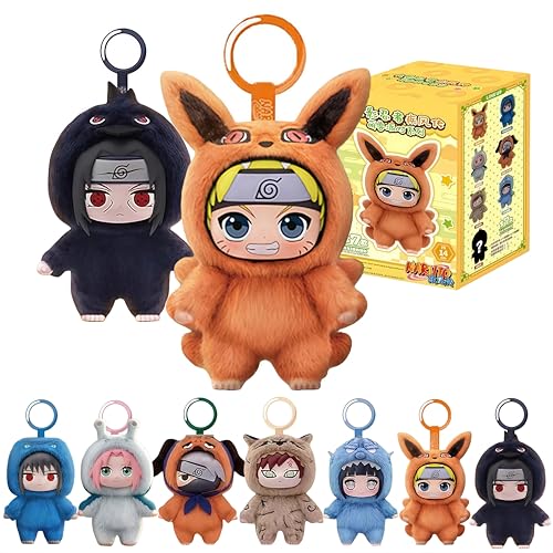 MINISO Naruto Shippuden Cute Beast Party Series Blind Box - Naruto/Kakashi/Uchiha Character Design -...