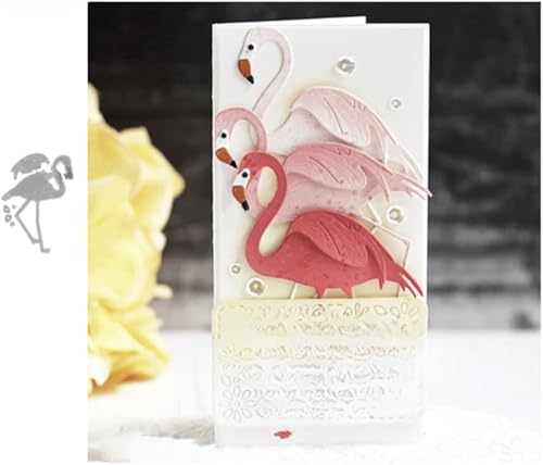 Decoración de flamenco troqueles de corte de metal troquelado molde Scrapbook tarjeta papel artesanía disponible en Yaxa Costa Rica