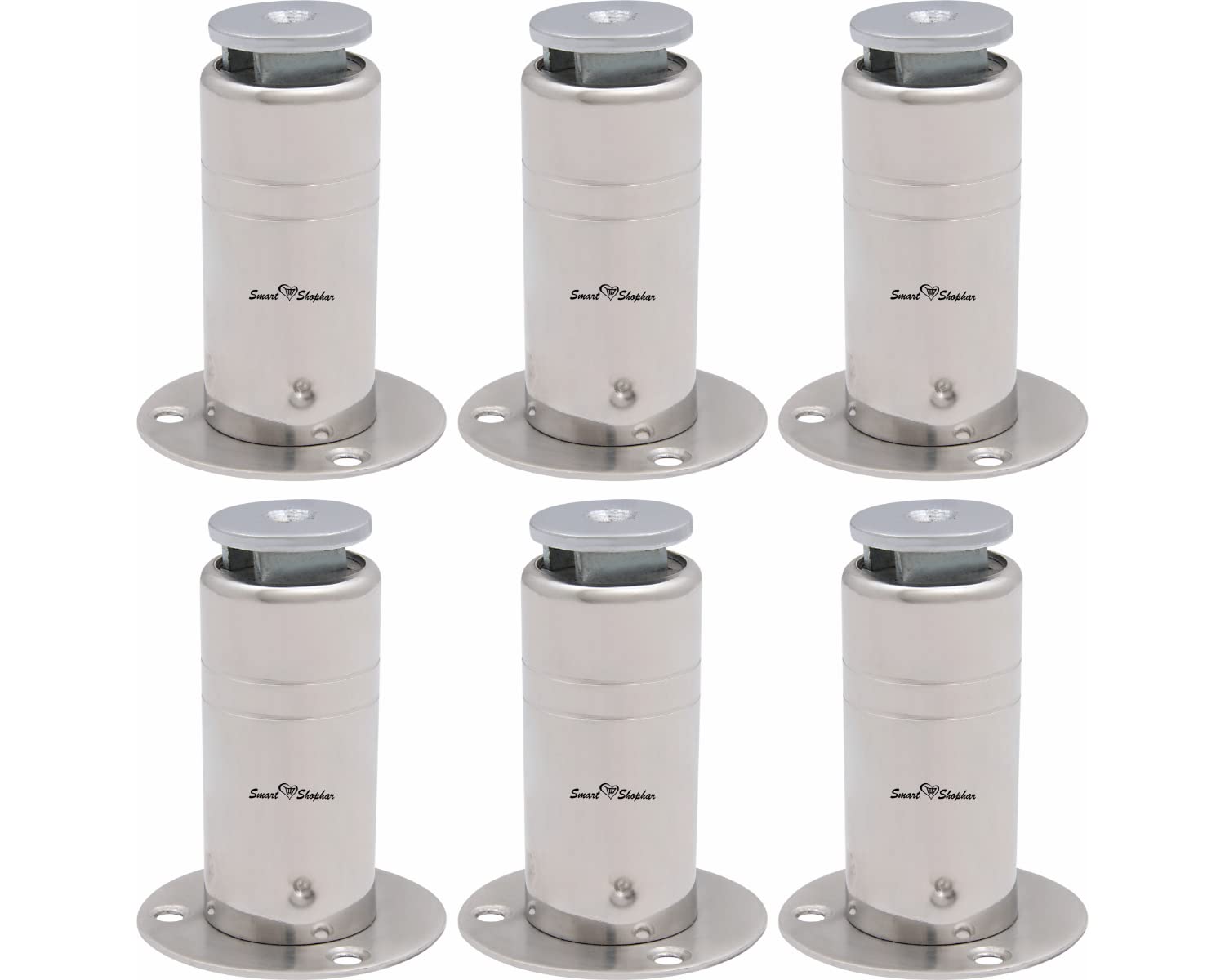 Smart Shophar Stainless Steel Round Door Magnet 3 Inches Silver, Pack of 6 / Soft-Catch Door Stop/Corrosion Resistant/Ideal for Residential and Commercial Doors (B06XC4H1H6) Amazon Price History, Amazon Price Tracker