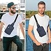 Tibroni Sling Bag Sac à bandoulière pour homme et femme avec blocage RFID Petit sac à bandoulière Convient pour les épaules gauche et droite #5
