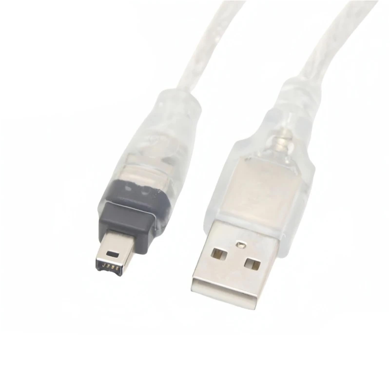 2pcs Data Adapter 1394 Firewire USB 2.0 to 4pin to 6pin Data Cable IEEE 1394 Connection Cable Camera DV Acquisition Card(USB to 13944P)