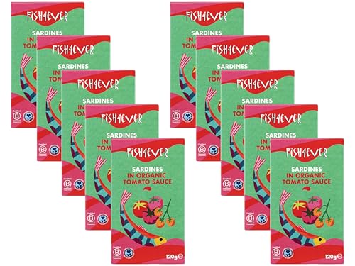Fish 4 Ever - 10x 120g Whole Sardines in Tomato Sauce - Sustainab...