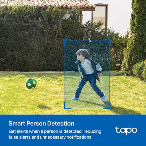 Image of Tapo TP-Link Wire-Free Indoor /Outdoor Security Camera, 2K 3MP, Up to 180 Days of Battery Life, Smart Person Detection, SD /Cloud Storage, Spotlight Color Night Vision, No Hub Needed C410