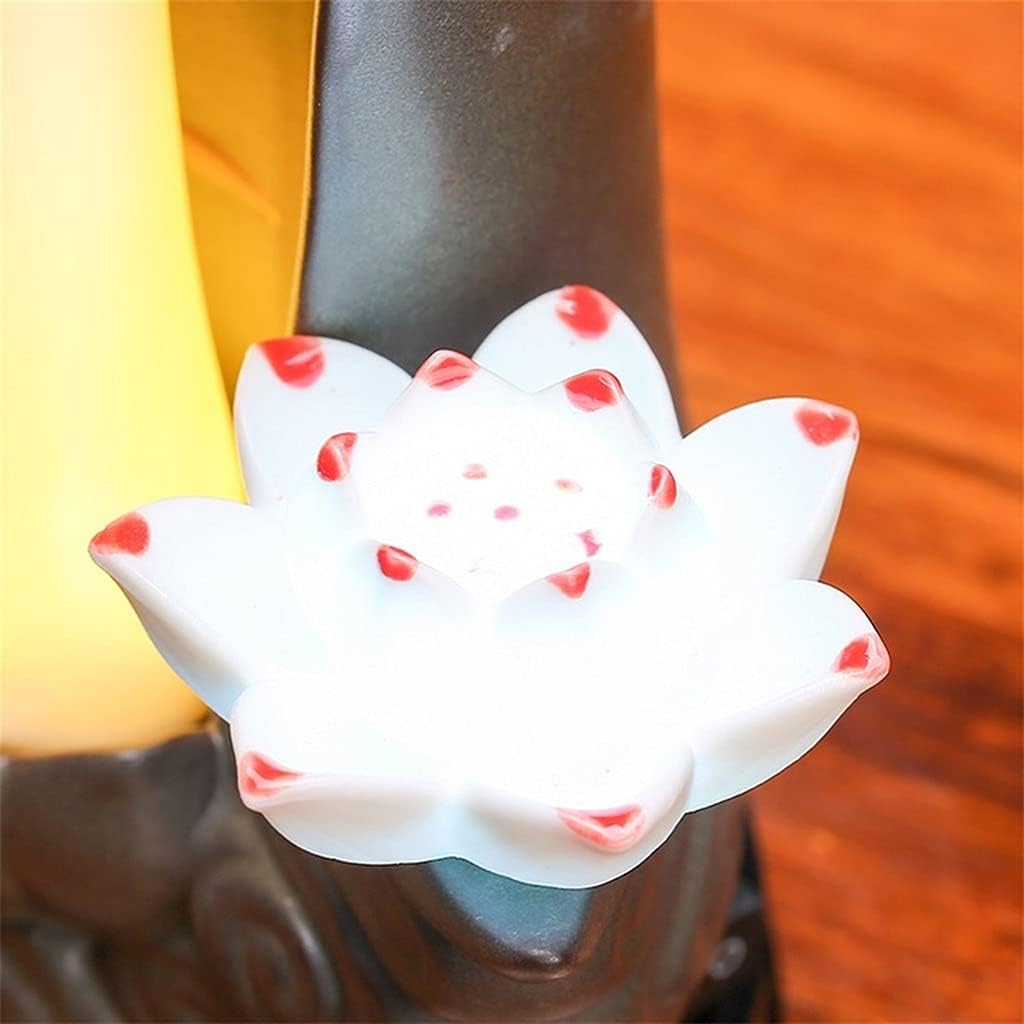 YYDS Incense Burner Handmade Backflow Incense Burner Cone Sticks Incense Holder Ceramic Backflow Incense Holder with 10pcs Incense Cones Incense Holders