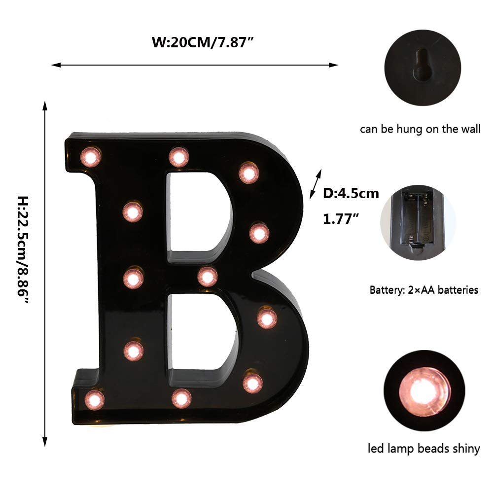 Light Up Letters,LED Marquee Letter Lights,Christmas letter Lamp,Bar letter Lights,Birthday Alphabet Lights,Marquee Letters Sign,Marquee Number Sign LED Wedding Light,Events LED Light — view 2