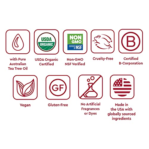 Desert Essence Organic Tea Tree Oil - 0.5 Fl Oz - Antiseptic - Deep Cleanse Pores - Suitable For All Skin Types - Therapeutic Grade Skincare - Household Cleansing - Acne - No Parabens #TOP5