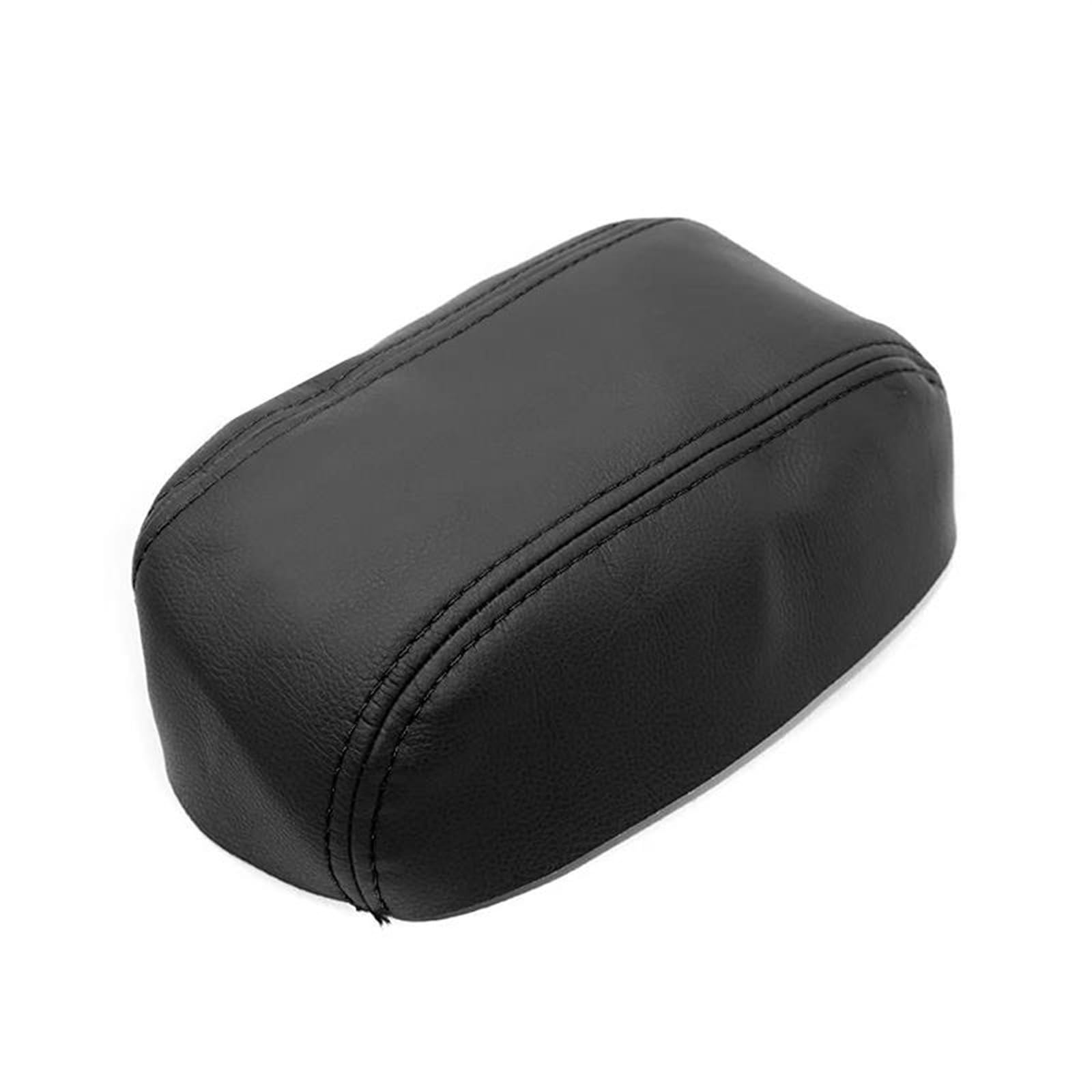 Piwine Black Car Decoration Car Interior Microfiber Leather Center Control Lid Armrest Box Cover Sticker Trim For Civic 1996-2000(Black)