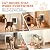 LIBBEPET Cat Door Interior Door, Push & Turn 4-Way Lock Indoor Cat Doors, Reinforced ABS Frame Pet Doors for Cats Up to 18 lbs, Easy DIY Installation for Interior and Exterior Doors, Lagre