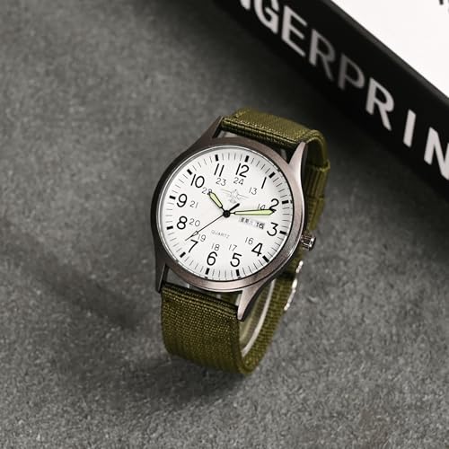 Image of Gosasa Unisex Military Watches Sport Textile Nylon Strap Stylish Men Watch Luminous Fashion Watches Analog Display Quartz Waterproof Casual Wristwatch