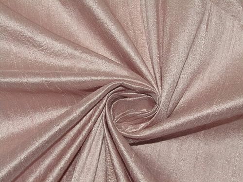 Tissu Dupioni soie rose oignon 111cm pour confectionner une robe de soirée élégante de mariage