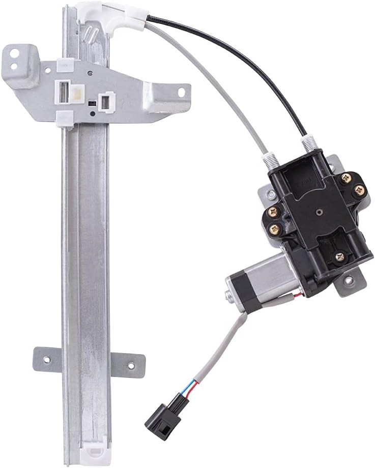 AutoandArt Brock Replacement Passenger Rear Power Window Regulator with Lift Motor Assembly Compatible with 1997-2003 Grand Prix Sedan 10321731