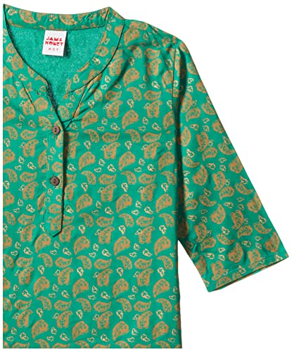 Image of Amazon Brand - Jam & Honey Girl's Cotton Regular Short Kurti