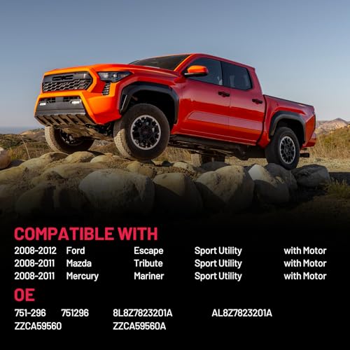 Image of BDFHYK 751-296 Power Window Regulator with Motor Front Left, Compatible with 2008-2012 Ford Escape, Compatible with 2008-2011 Mazda Tribute, Compatible with 2008-2011 Mercury Mariner