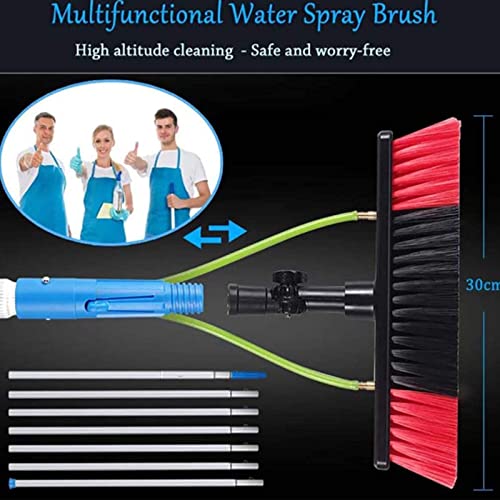 Brosse de nettoyage de vitres haute performance avec perche télescopique à eau