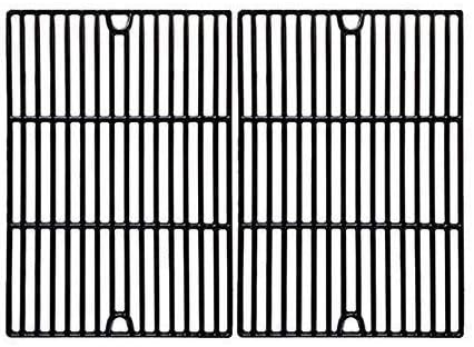 Gloss Cast Iron Cooking Grates For Brinkmann 810-2700, 810-2700-0, 810-2700-1, 810-2705-1, 810-2720, 810-2720-0, 810-2720-1, 810-4425-0, 810-4425-1, 810-4435-0 Gas Grill Models, Set of 2