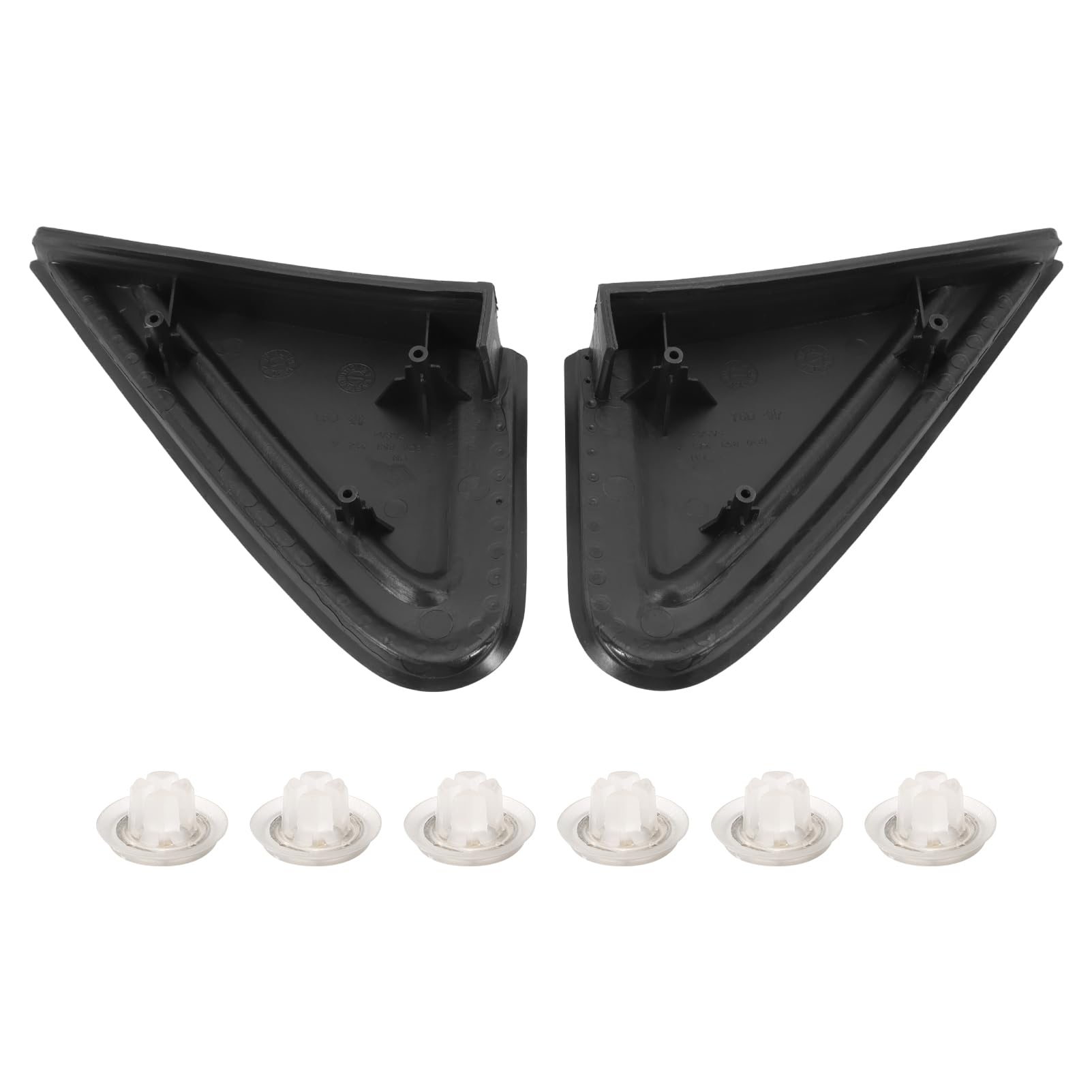 Copertura per porta triangolare per specchietto retrovisore esterno per polo 9N 2005-2009 modanatura parafango anteriore sinistra+destro 6Q0853273A 6Q085327