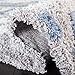 SAFAVIEH Horizon Shag Collection Area Rug - 8' x 10', Grey & Blue, Modern Abstract Design, Non-Shedding & Easy Care, 2-inch Thick Ideal for High Traffic Areas in Living Room, Bedroom (HZN890G)