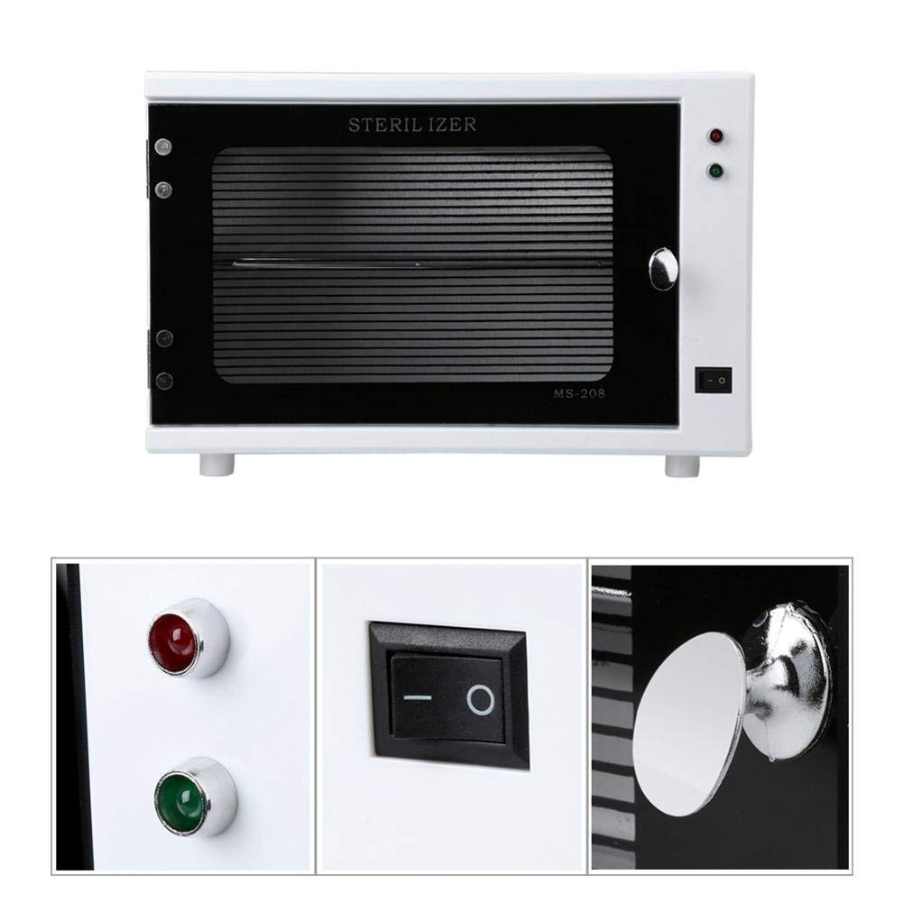 Calentador de Toallas Esterilizador Esterilizador Caja esterilizadora Capacidad Gabinete de Iones Desinfectante SPA Cuidado de la Piel Salón Equipo de Belleza o, Blanco