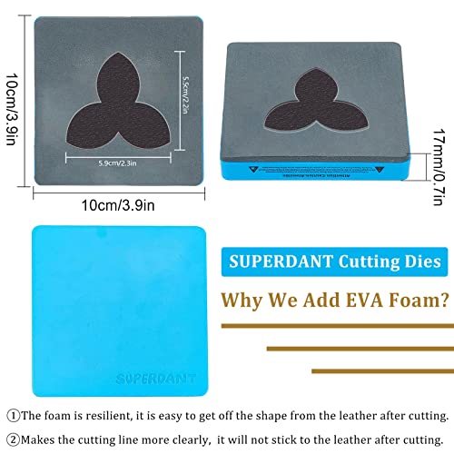 SUPERDANT Flower Leather Earrings Cutting Dies Trillium Earrings Jewelry Wooden Die Cuts Hair Accessories Pendant Key Ring Die Cutting for Women Girls DIY Art Crafts - Image 2