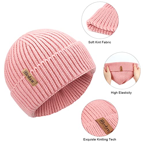 Hicdaw 3PCS Kids Winter Hat Glove Scarf Set Toddler Winter Hat Baby Beanie Hat Knited Warm Set for Boys Girls 4-10 Years3