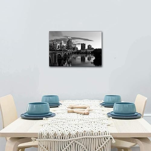 Vista 352 de 1 lienzo decorativo para pared, ferrocarril a través del bosque de pinos con niebla, decoración moderna para el hogar, sala de estar, arte de pared