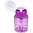 3oz Push Down Pump Dispenser Flip Top Cap Refillable Empty Bottle - Color: Purple - Lockable Travel Cosmetic Packaging Empty Bottle for Nail Polish Manicure
