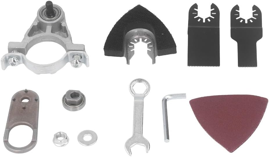 Angle Grinder to Oscillating Multi Tool Adapter Kit Thread Carbon Steel Converter Universal Head Adapter Metal for Cutting Grinding Polishing Trimming