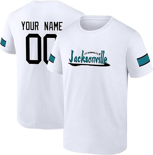 Miniatura 4 de KREDE Camisetas Jacksonville personalizadas de manga corta cuello redondo hombres mujeres jóvenes regalos