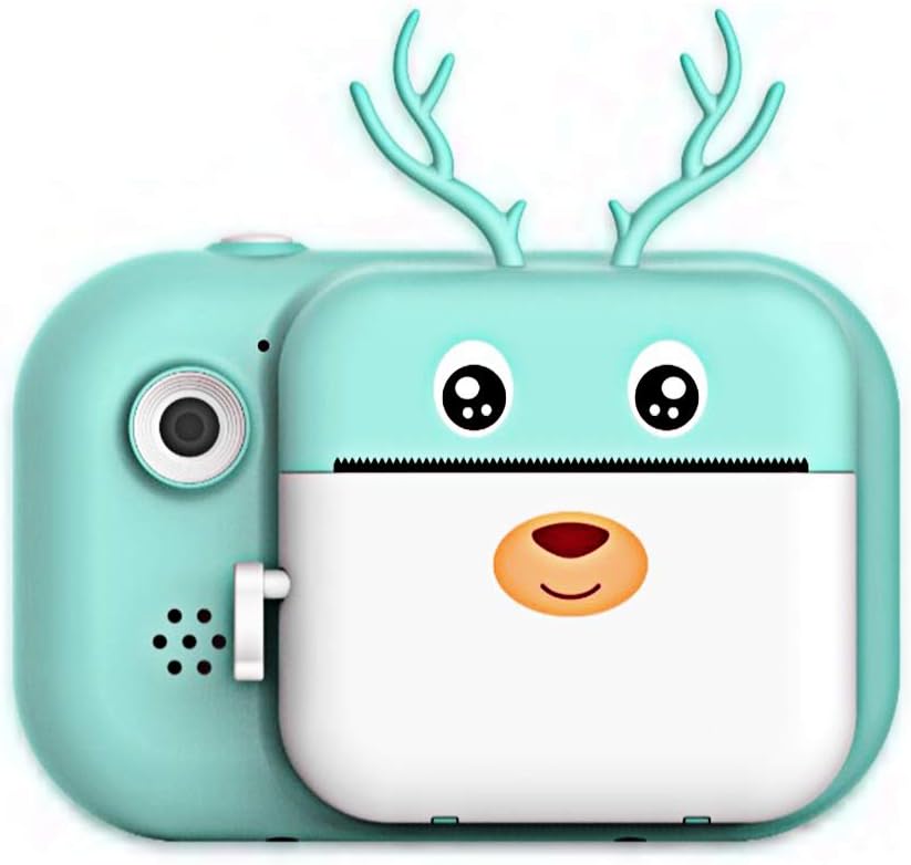 ZCFXGHH Polaroid Camera for Kids, Zero-Ink Toy Camera with Printing Paper,  Movable Digital Creative Print Camera for Boys and Girls (16G Memory Card),  Blue : Amazon.de: Toys \u0026 Games