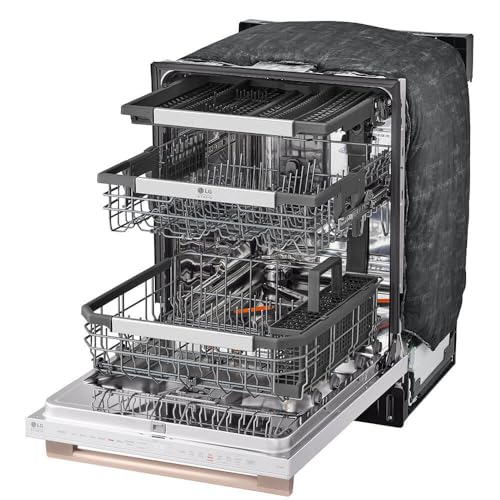 Studio Smart Top Control Dishwasher in Essence White with 1-Hour Wash & Dry, QuadWash Pro, and TrueSteam