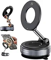 Suporte Celular Magnético 360° Veicular Com Ventosa Sucção HB20 Painel Vidro Mesa