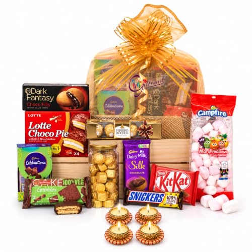 Giftrend Diwali Chocolate Hamper for Corporate Employees & Colleagues | Assorted Chocolates Gift Hampers for Friends and Relatives