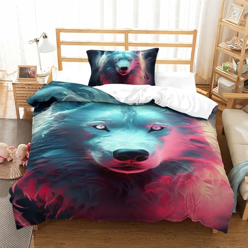 Parure Loup-Garou 3D microfibre douce avec fermeture éclair