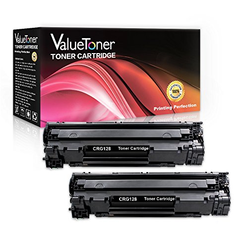 ValueToner Compatible Toner Cartridge Replacement for Canon 128 (2 Black) 3500B001A for Canon ImageCLASS D530, D550, MF4580DN,MF4770n,MF4890dw, MF4450,MF4412,MF4420n,Canon FaxPhone L190,L100 Printer