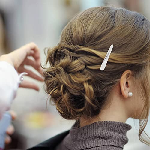 Cinaci 50 Pack 5Cm/2" Small Solid Silver Diy Plain Metal Duckbill Alligator Hair Clips Barrettes Hairgrips For Women Baby Girls Toddlers Kids Hair Accessories #TOP4