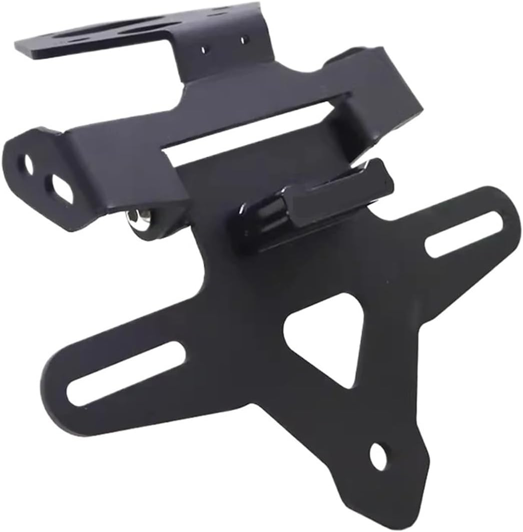 Motorcycle Accessories License Plate Holder Bracket Rear Tail Frame Compatible with Street Triple 765R 765RS 2017-2025(Black)