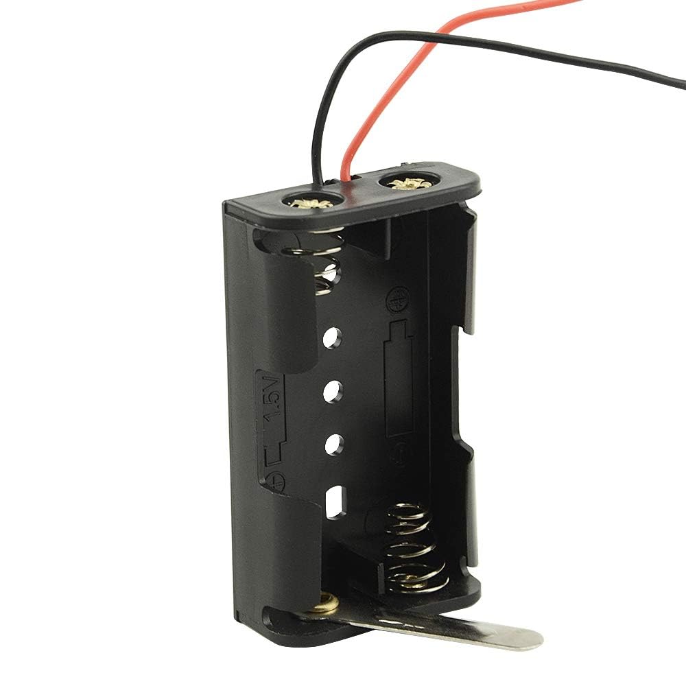 WMYCONGCONG 10x AA Batteriehalter Mit Krokodilklemmen - 1,5V Battery Holder