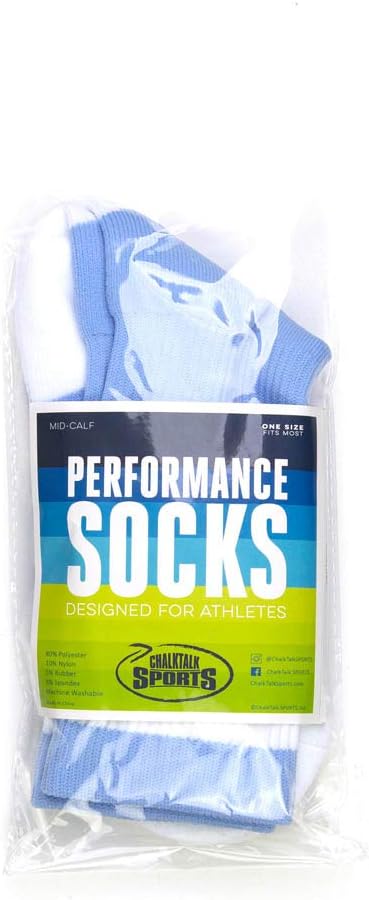 ChalkTalkSPORTS Lacrosse Performance Crew Socks - Retro Crossed Sticks - Youth & Adult - Multiple Colors - Lax Mid-Calf Socks - Image 6