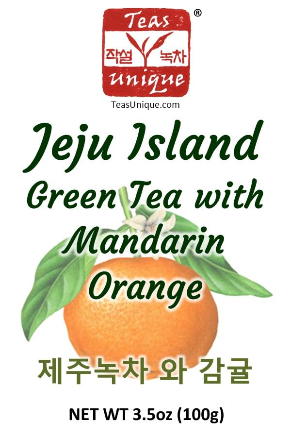 Miniatura 4 de Teas Unique Té verde coreano de la isla de Jeju con naranja mandarina, 3.53 oz